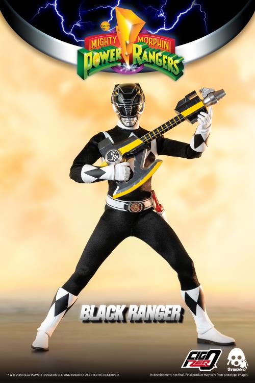 Mighty Morphin Power Rangers FigZero Black Ranger 1/6 Figure