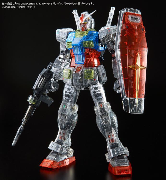 PG Unleashed RX-78-2 Gundam (Clear Color Body) Exclusive Accessory Set - P-Bandai Exclusive