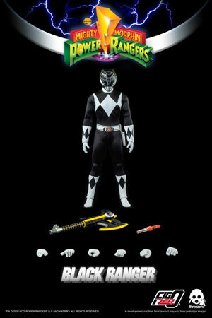 Mighty Morphin Power Rangers FigZero Black Ranger 1/6 Figure