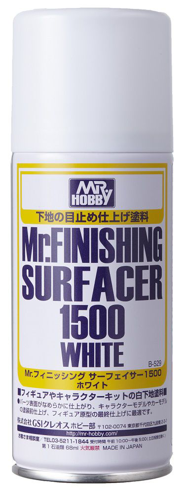 Mr Finishing Surfacer 1500 White (Aerosol Type) B529