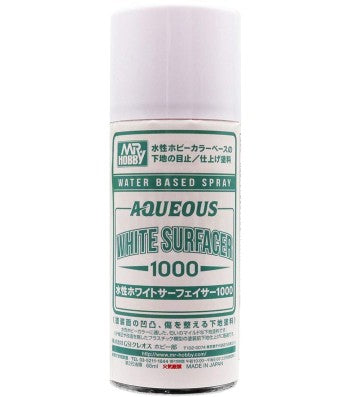 Mr Hobby - Aqueous Surfacer 1000 Spray (170 ml) White B612