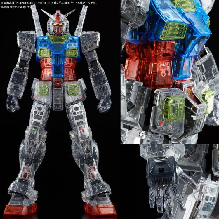 PG Unleashed RX-78-2 Gundam (Clear Color Body) Exclusive Accessory Set - P-Bandai Exclusive