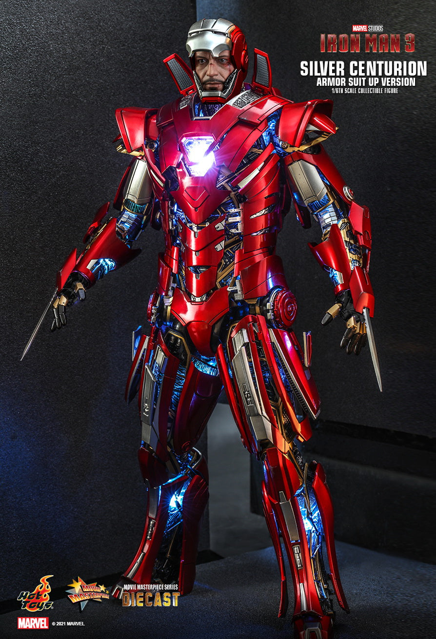 Iron Man 3 - Silver Centurion (Mark XXXIII Suit Up Ver.) MMS618-D43