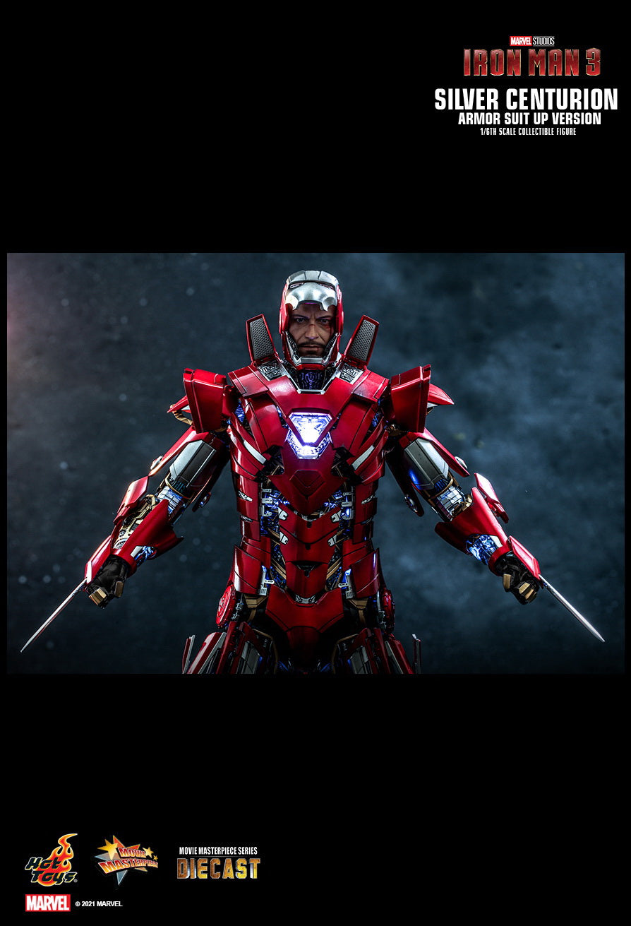 Iron Man 3 - Silver Centurion (Mark XXXIII Suit Up Ver.) MMS618-D43