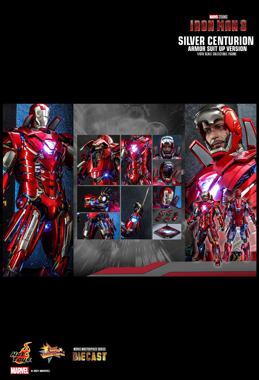 Iron Man 3 - Silver Centurion (Mark XXXIII Suit Up Ver.) MMS618-D43