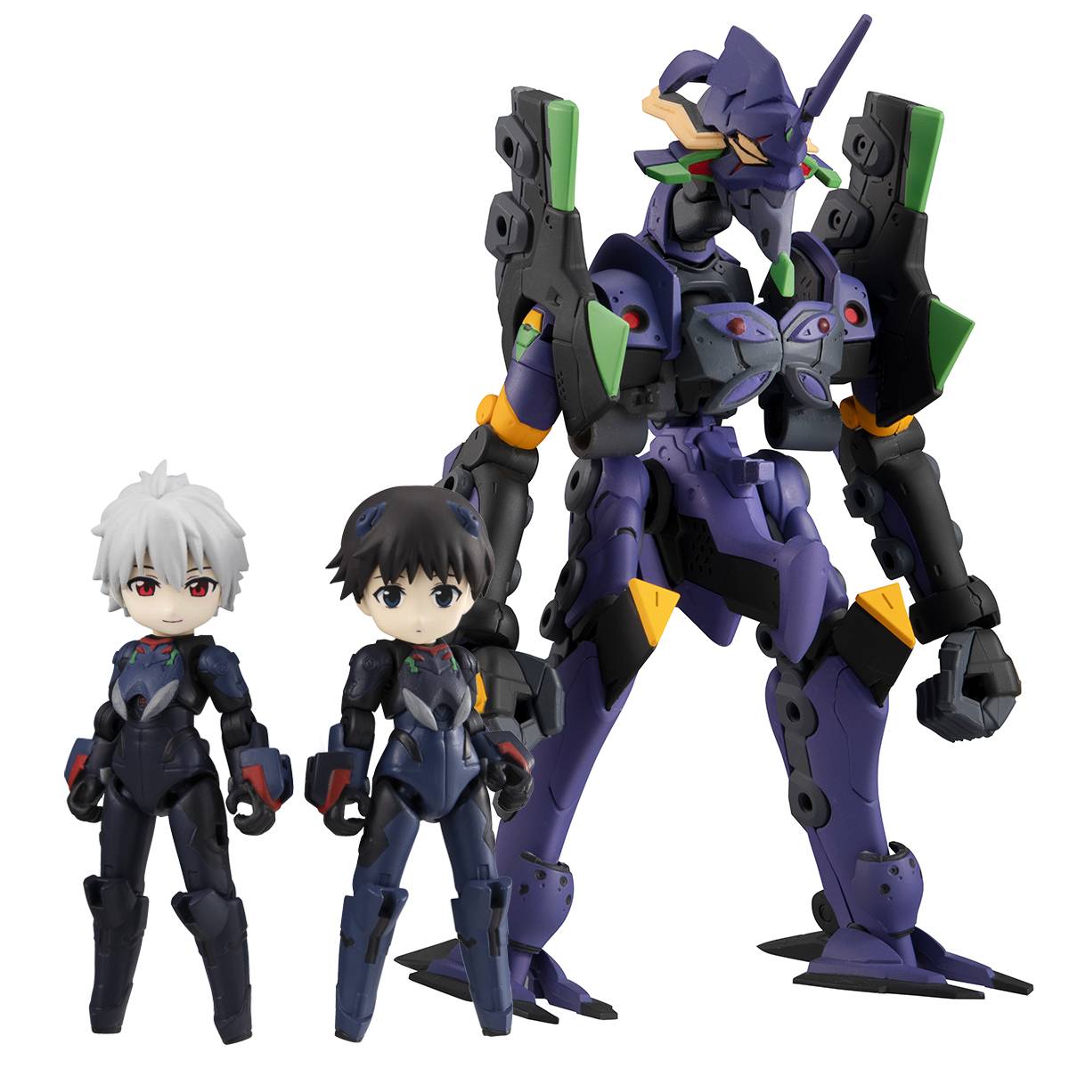 Desktop Army Rebuild of Evangelion: EVA-13, Shinji Ikari, and Kaworu Nagisa