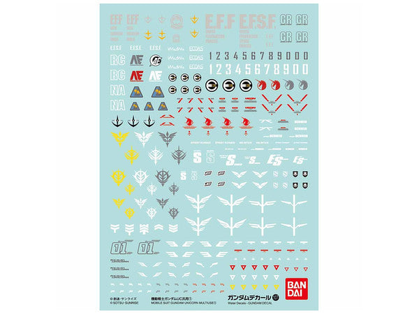 Gundam Decal 107 - Mobile Suit Gundam UC 1