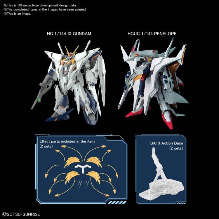 HGUC XI Gundam VS Penelope Funnel Missile Effect Set