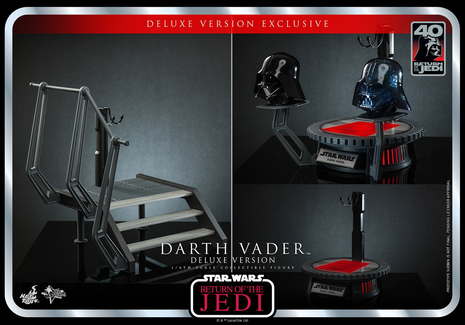 Star Wars Episode VI: Darth Vader Deluxe Ver (ROTJ 40th Anniversary) MMS700