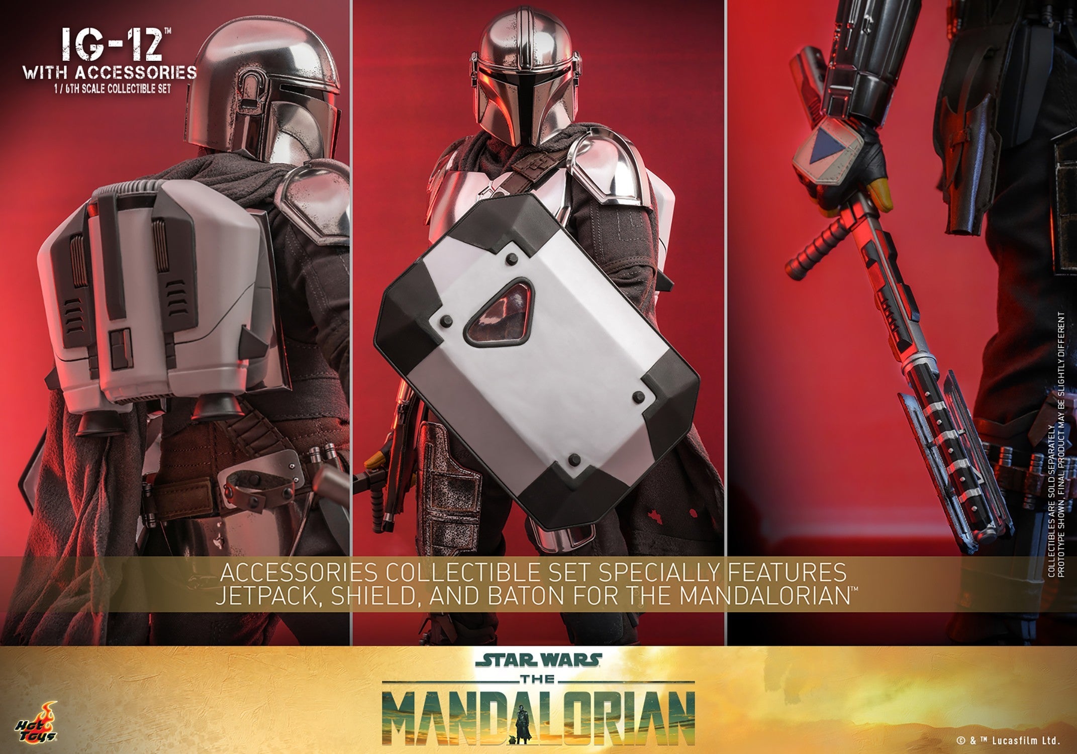 Star Wars The Mandalorian: IG-12 Set with Accessories TMS105