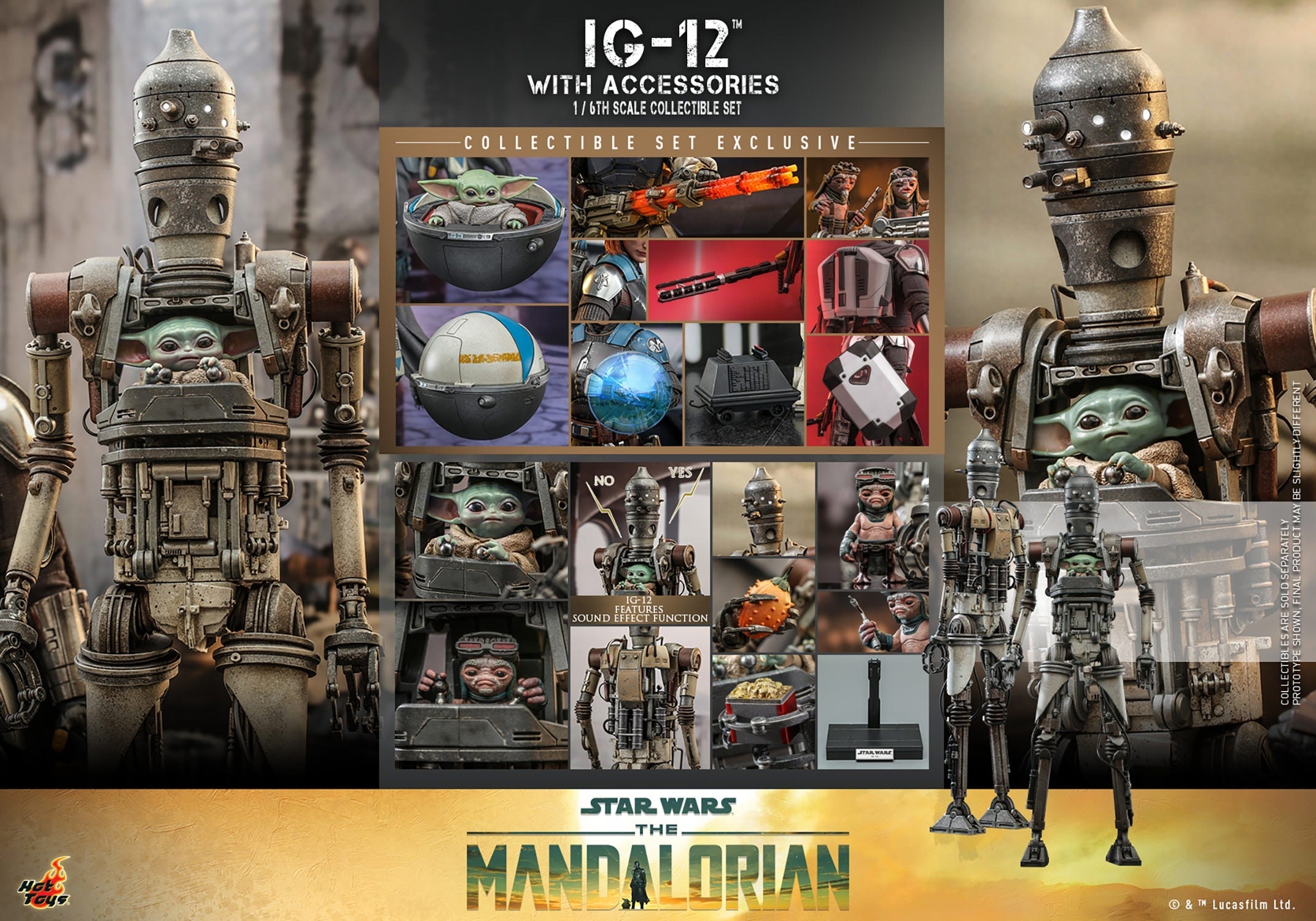 Star Wars The Mandalorian: IG-12 Set with Accessories TMS105