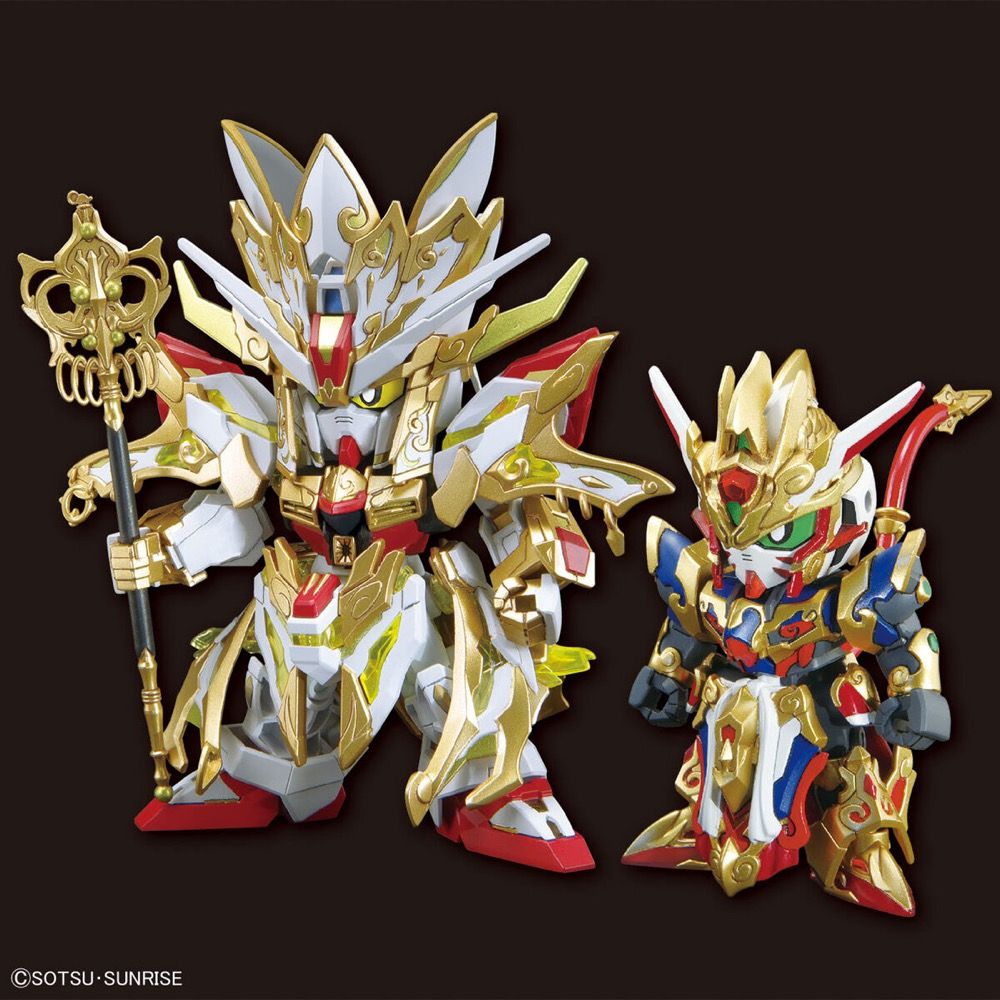 SD Gundam World Heroes 33 Revival of the Heroes! Wukong Impulse (Childhood Ver.) & Sanzo Strike Freedom Gundam Set Model Kit