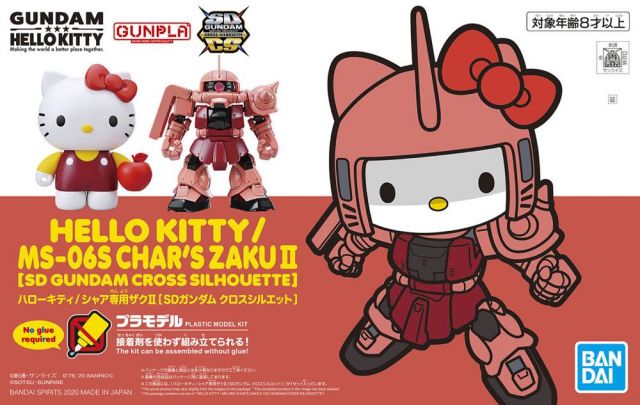 SD Gundam Cross Silhouette Hello Kitty x Char's Zaku II