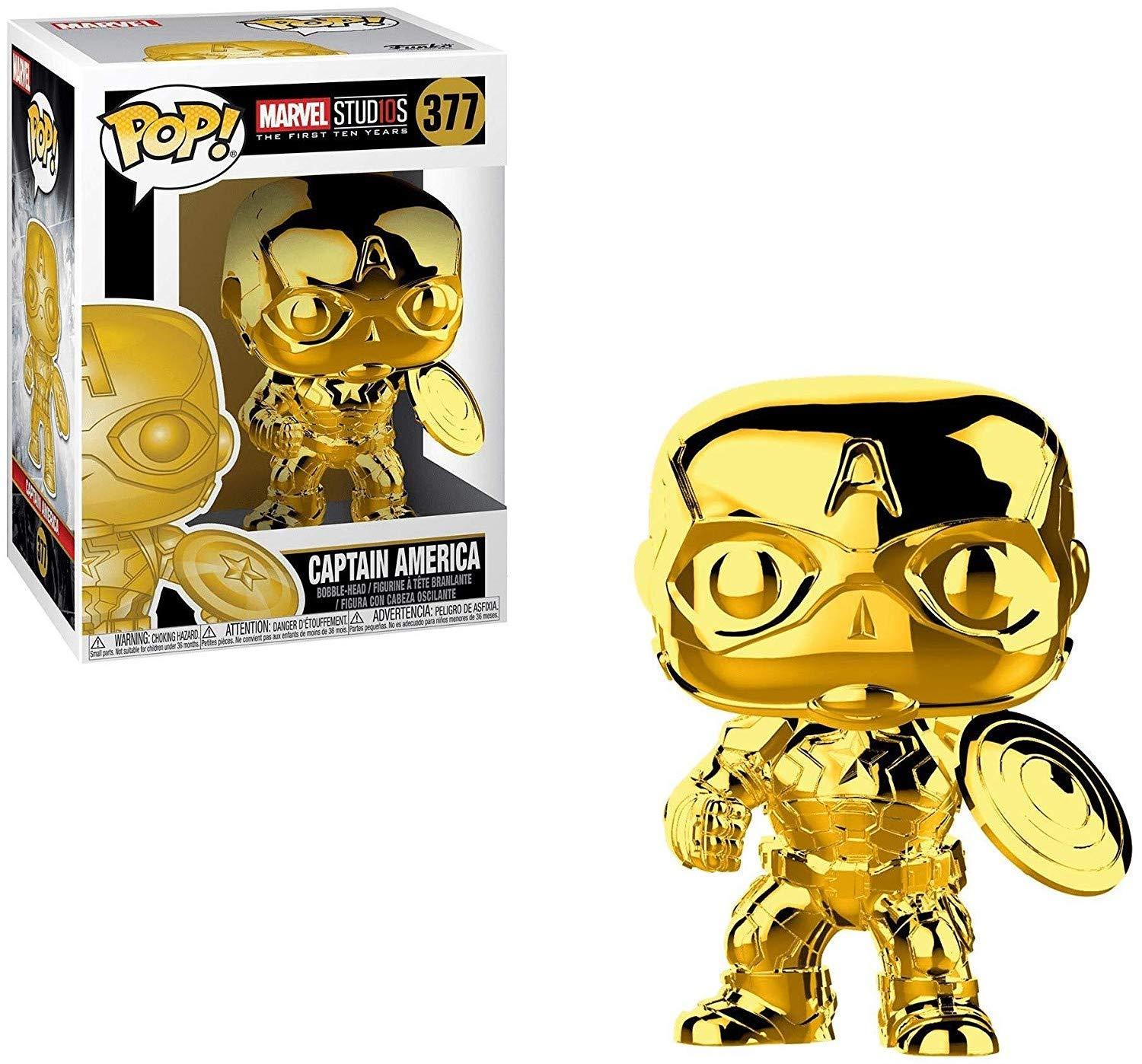 POP Marvel: MS 10 - Captain America (Gold Chrome)