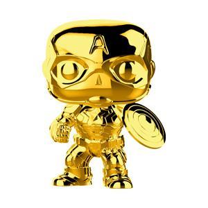 POP Marvel: MS 10 - Captain America (Gold Chrome)